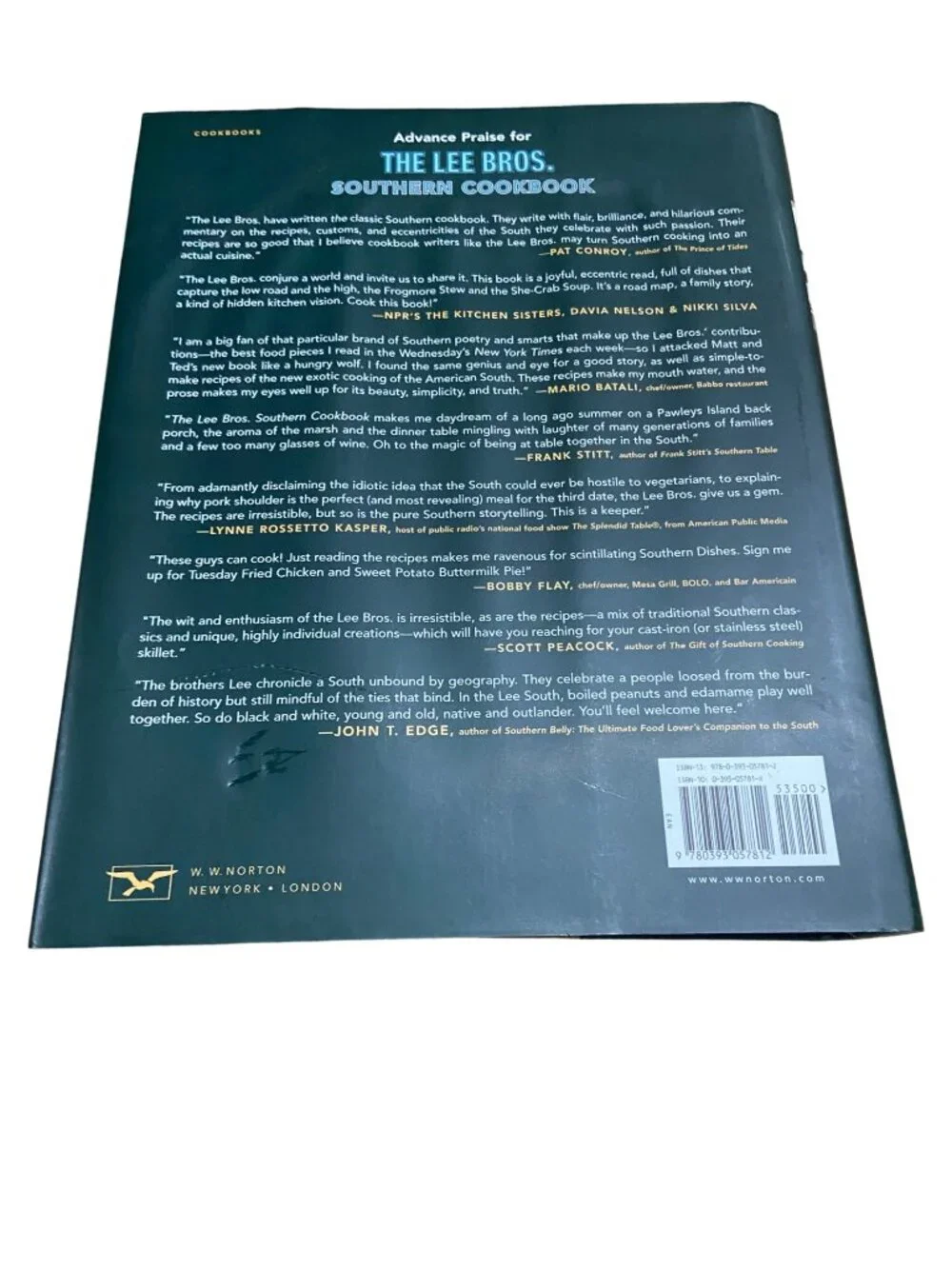 The Lee Bros Southern Cookbook 2006 Matt & Ted Lee Stories Recipes Hardcover